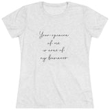 "Not My Business" Women's Vintage T-Shirt