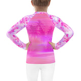 Sunset Palms Kids Rash Guard