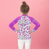 Summer Floral Kids Rash Guard