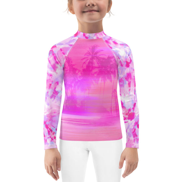 Sunset Palms Kids Rash Guard