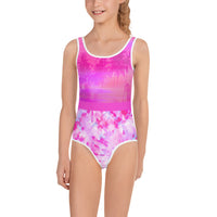 Sunset Palms Girls Swimsuit