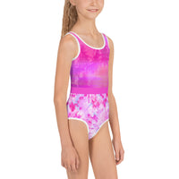 Sunset Palms Girls Swimsuit