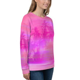 Sunset Palms All Over Print Sweatshirt