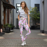 Painted Floral Printed Leggings